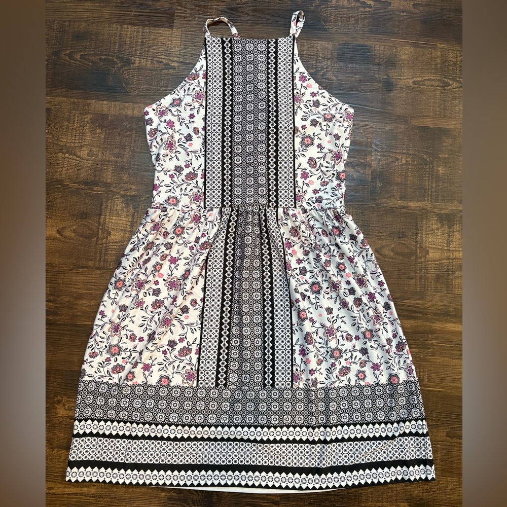 Maurices Black and White Patterned Dress